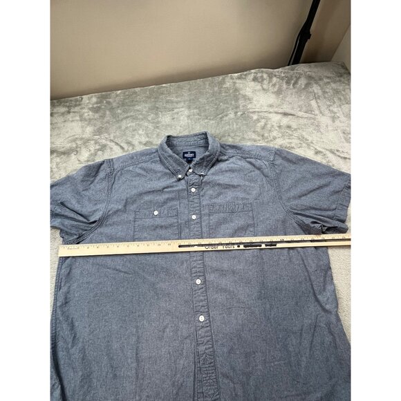 Old Navy Men XXL Chambray Double Pocket Classic Fit Button-Up RN 54023 Shirt - Picture 4 of 9